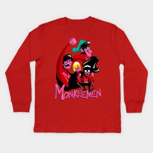 Monkee Men Pop Art Kids Long Sleeve T-Shirt